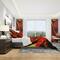 Designart 'Fire Lines Red Abstract' Modern & Contemporary Bedding Set - Duvet Cover & Shams